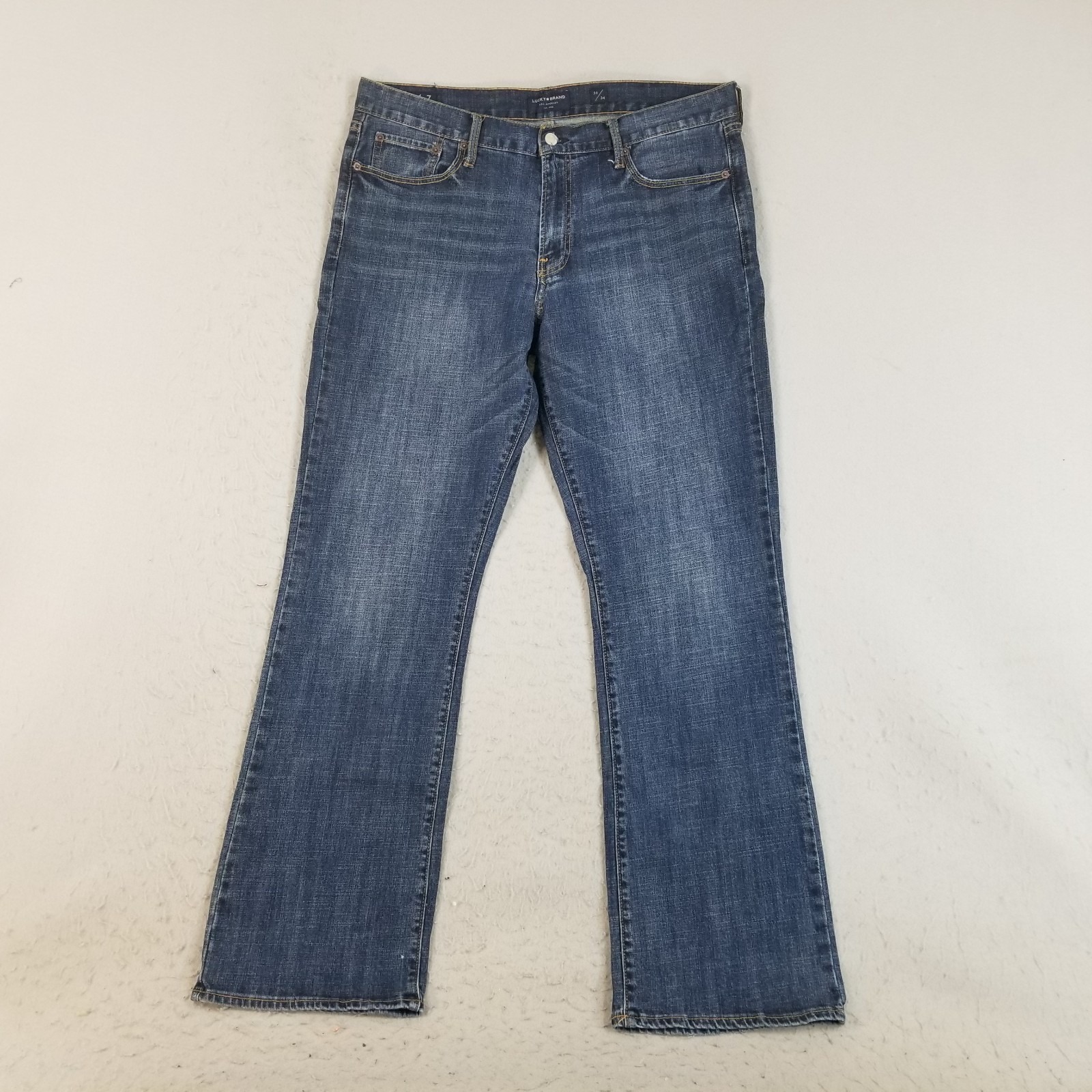 Lucky Brand 367 Vintage Boot Jeans Mens 36x34 Blue Bootcut Stretch Denim